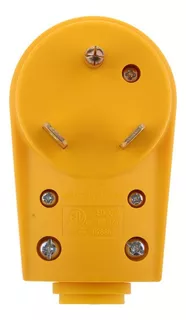 Rv Camper 125v 30amp Rv Plugue Macho De Substituição Amarelo