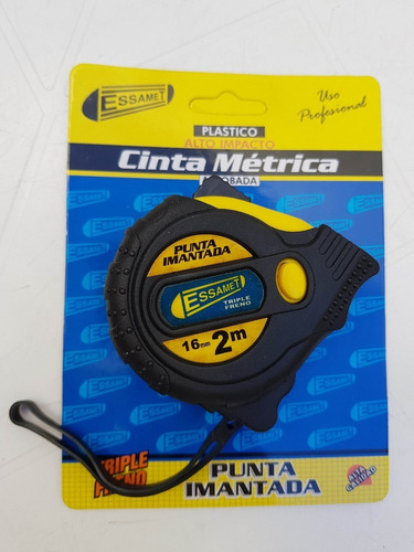 Imagen 1 de 1 de Cinta Metrica Triple Freno 2 Mts Essamet