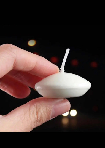 20 Velas Flotantes 4.5x3cm Oval Eventos Boda Pecera Alberca