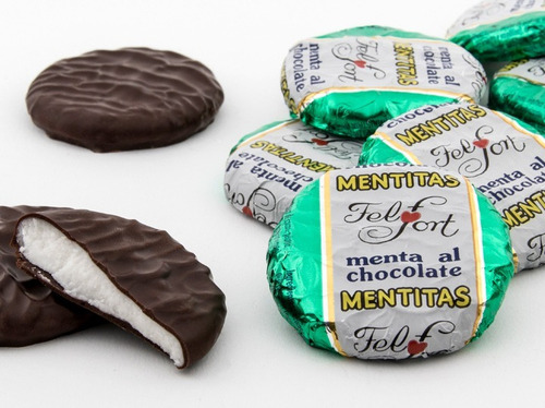 Mentitas Felfort De Chocolate Relleno De Menta Caja X30u