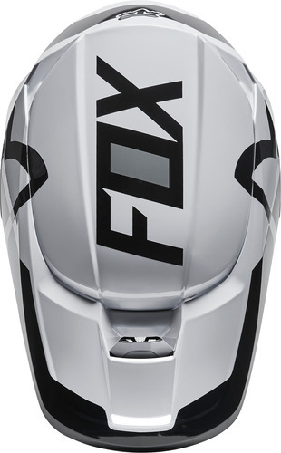 Imagen 3 de 4 de Casco Motocross Fox - V1 Lux #28001 - Blanco/negro Color Black/white Tamaño Del Casco M