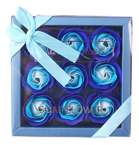 P Ramo De Flores, Rosas Y Claveles, Caja De Regalo Para