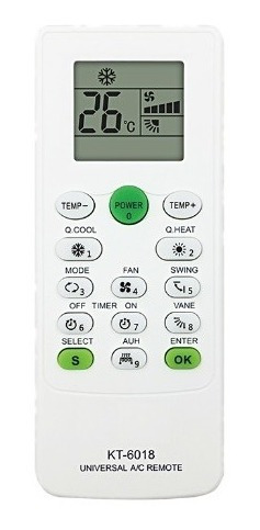 Control Remoto Universal Aire Acondicionado 6000 Codigos