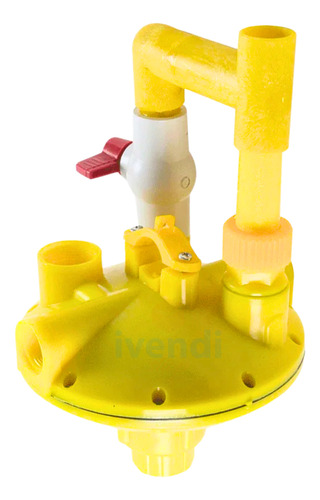 Kit 5 Regulador Controlador Pressão Água Bebedouro Aves Cor Amarelo