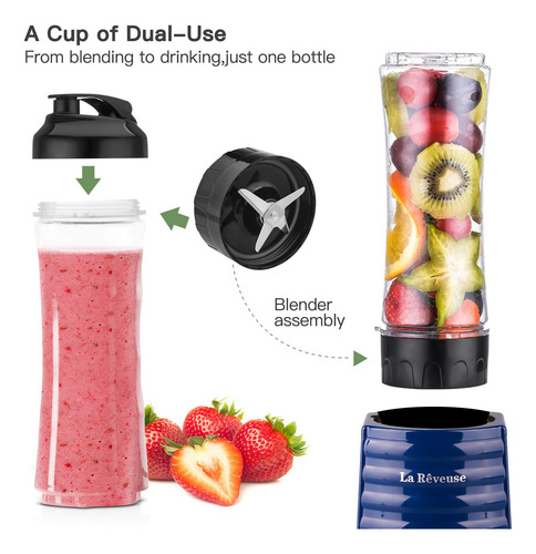 Licuadora Smoothies La Reveuse, Botella Portátil De 300 W Y