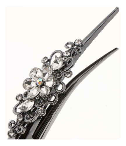 S 2 Uds Pinzas De Pelo De Metal Pasador De Pelo De Cristal