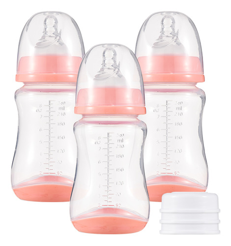 Botellas De Leche, Tetina De Silicona Para Bebés Y Bebés