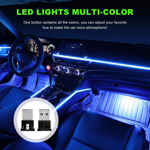 Mini Luz Led Usb 2 Piezas Rgb Brillo Ajustable Decoración Color De La Estructura Color De La Pantalla