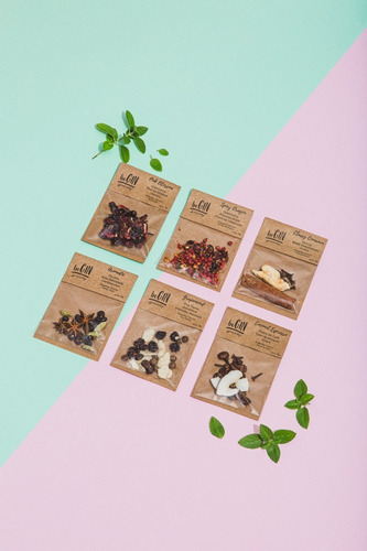 5 Kits P/ Gin (30 Sachês) + Box Citrus Sunset (12 Sachês)