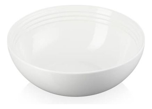 Bowl Le Creuset De Cerâmica 24cm Utensilio Para Cozinha Cor Branco