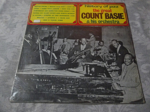 History Of Jazz - The Great Count Basie Lp Vinilo