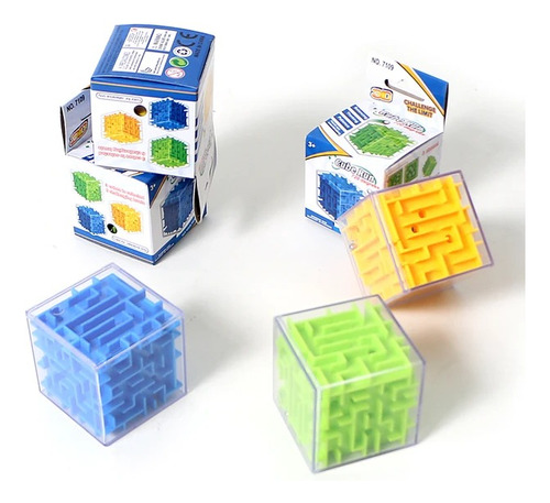 Cubo Mágico 6cm Laberinto De 6 Lados 3d Juego De Ingenio X1u