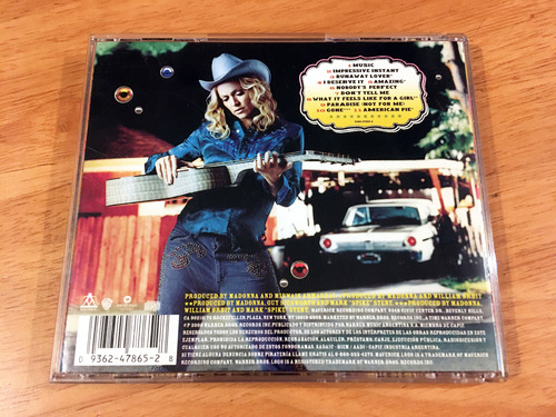 Madonna Music Cd Original Caja Acrilica 2000 (Usado)