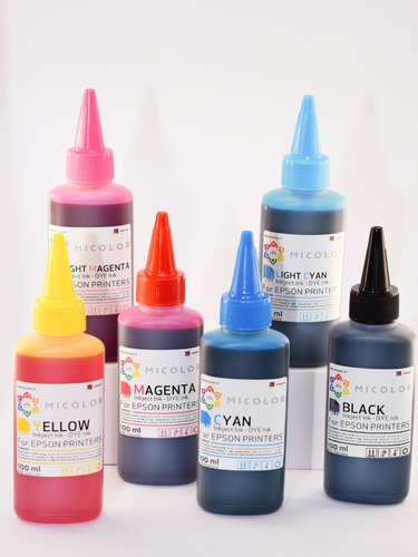 Tinta Dye Premium Para Epson 100 Ml / 4 Colores Cmyk Ecotank