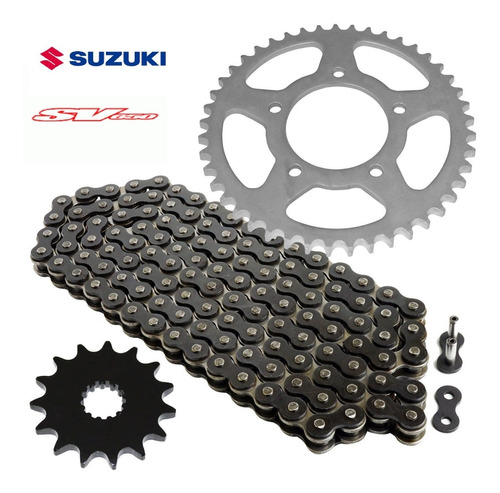 Kit Sprockets Con Cadena Oring Suzuki Sv650 1999-2013