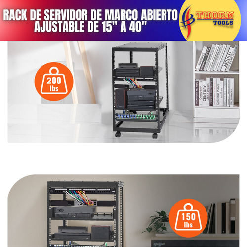 Rack De Servidor De Marco Abierto De 20u Para Montaje Libre