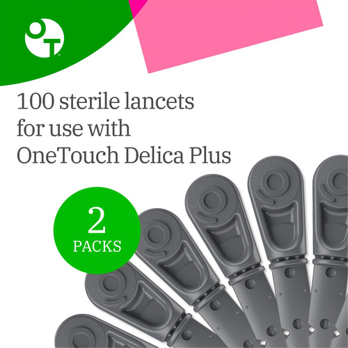 Lancets Onetouch Delica Plus 30-gauge For Diabetes 200 Count