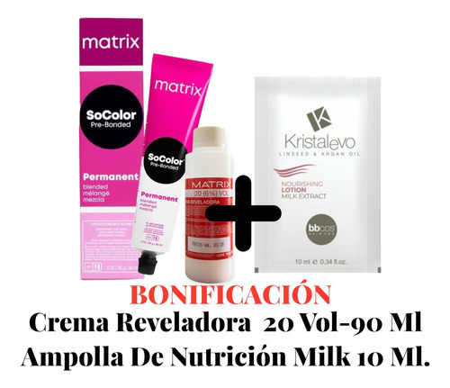 Tintura Socolor Pre-bonded Matrix 90 Ml 10av Rubio Extra Claro Ceniza Violeta