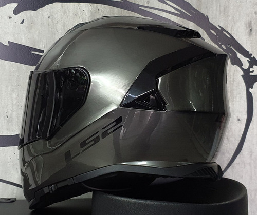 L Casco moto LS2 FF800 STORM JEANS Grigio
