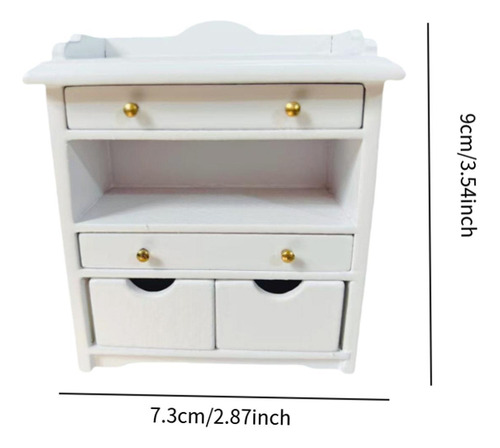 1/12 Escala Muñeca Nocturna Stand Movement Gabinete Mini