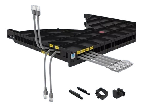 Organizador Tipo Bandeja 1ur Para Rack Con Panel Plástico