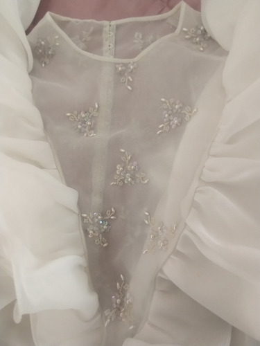Vestido Novia Artesanal Adaptable Para 15 (Usado)