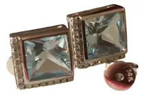 Comprar Aros Oro 14k Con Piedra Amatistas O Topacio Y 15 Brillantes