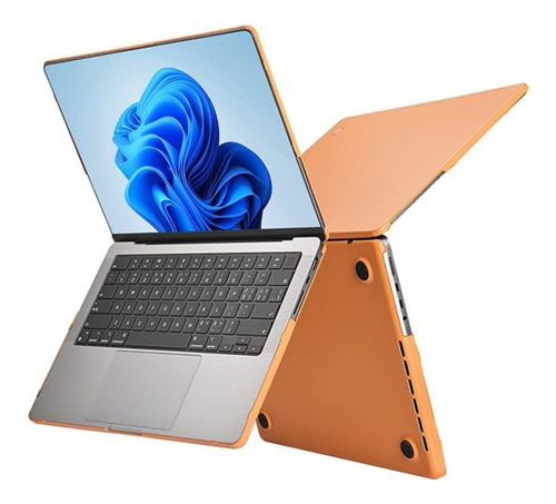 Funda Leather Shield Case Wiwu Para Macbook Pro 13 Brown