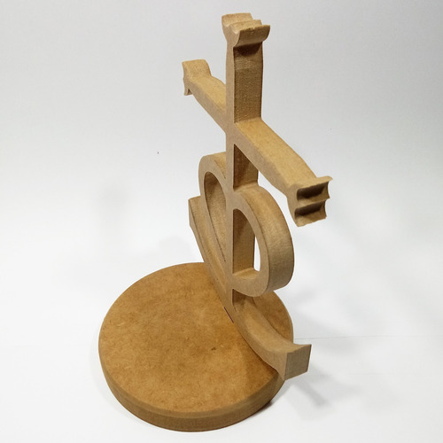 Imagem 5 de 7 de Altar De Mesa Cruz De Camargue - Mdf Cru Diy