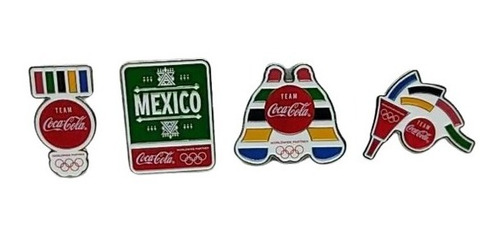 Pin De Metal Olímpicos De Tokio 2020 De Coca Cola 4 Piezas