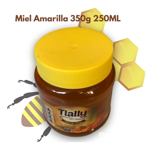 Miel De Abeja Flores De Otoño Amarilla 350g/250ml