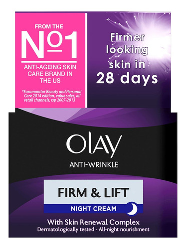 Creme Noturno Antirrugas Firm And Lift Da Olay Para Maiores