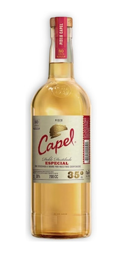 Capel Pisco Doble Destilado Especial 35° 700ml Destilado