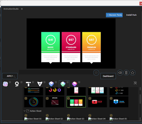 Pack Do Editor, Collection Animation Studio After Effects