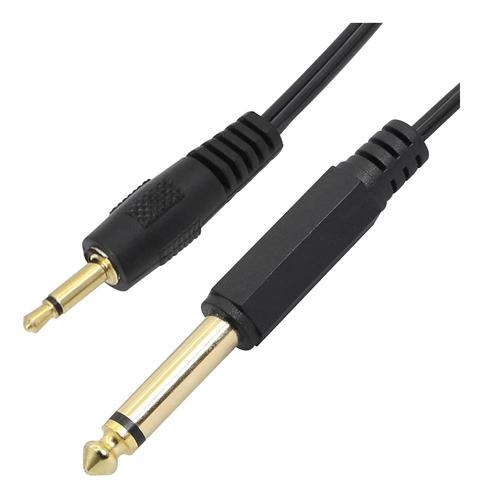 Cerrxian Cable Espiral Audio Mono In Ts Resorte Para Pro