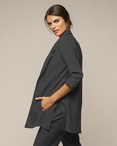 Saco Blazer Mujer De Vestir Largo Kashmir Elegante Inc