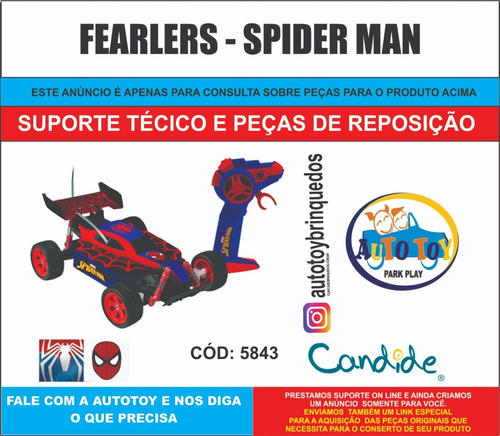 Fearlers 5843 -  Spiderman - Peças De Reposição