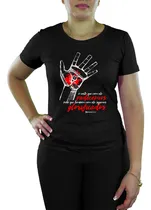 Comprar Blusas Camisetas Preta Baby Look Gospel Evangélica Mão Frase