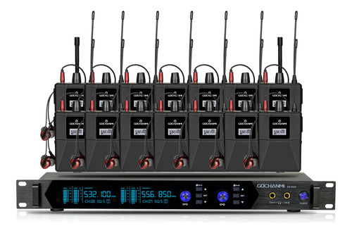 Sistema Monitor Gc Er2020 2 Canales 14 Receptores Bluetooth