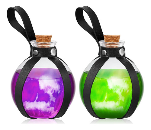 2 Piezas Botella De Poción De Corcho Accesorios De Cos...