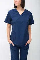 Comprar Ambo  V Tela Arciel Marca Suedy Uniformes Medico Azul