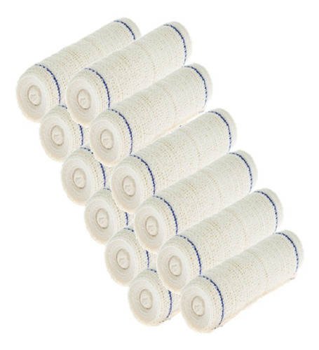 Imagem 2 de 5 de Atadura De Crepe 15cm Crepom X 1,80mts 13 Fios C/ 120 Unid