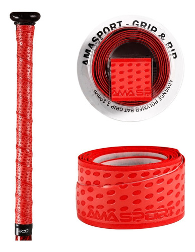 Bat Grip Rojo 1.1mm Beisbol Softbol Cinta Agarre