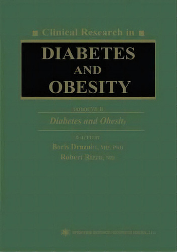 Clinical Research In Diabetes And Obesity, Volume 2, De Boris Draznin. Editorial Humana Press Inc, Tapa Dura En Inglés