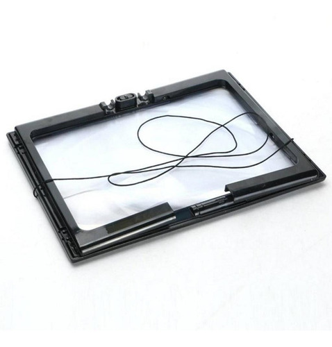 Lupa Rectangular Con 6 Luces Led Con Aumento De 3x