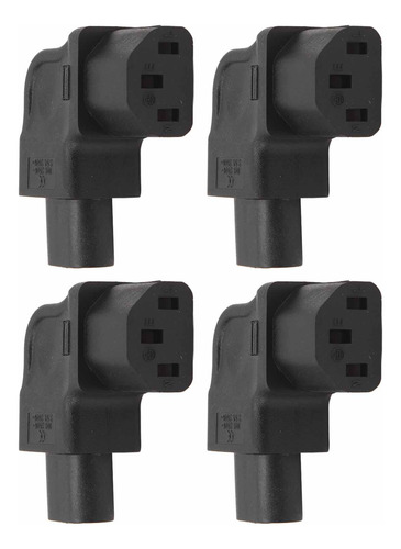Adaptador De Corriente De 90 Grados, 4 Piezas Iec320 C8 A C1