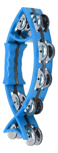 . Pandereta Smooth Hand Con Forma De Pez, Doble Hilera,