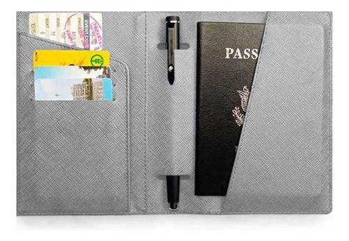 Estuche Porta Pasaporte Protector Documentos Tarjetero Viaje