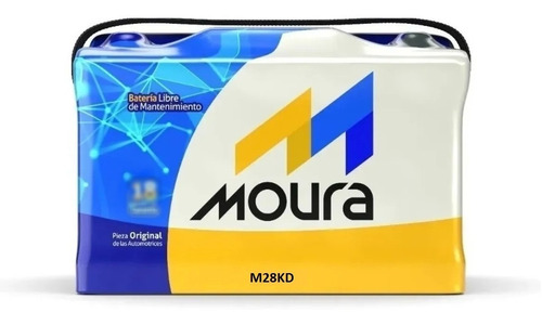 Bateria Moura 12x75 (70ah) M28kd Garantía 18 Meses Reforzada