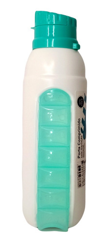 Squeeze Porta Comprimido 750ml Garrafa Água Fitness/semanal 